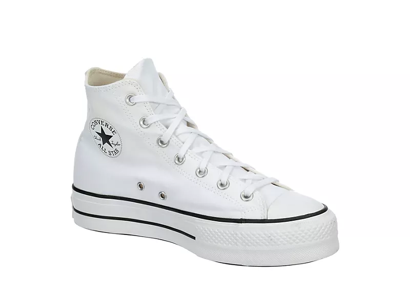 Converse Womens Chuck Taylor All Star High Top Platform Sneaker - White 1 Converse Womens Chuck Taylor All Star High Top Platform Sneaker - White