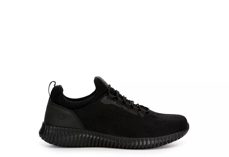 Skechers Mens Cessnock Slip Resistant Work Shoe - Black 2 Skechers Mens Cessnock Slip Resistant Work Shoe - Black - Image 2