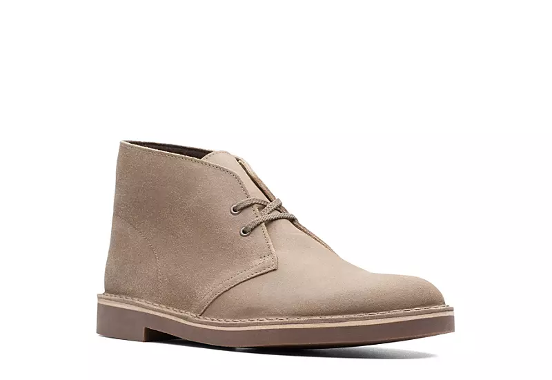 Clarks Mens Bushacre 2 Chukka Boot - Taupe 1 Clarks Mens Bushacre 2 Chukka Boot - Taupe