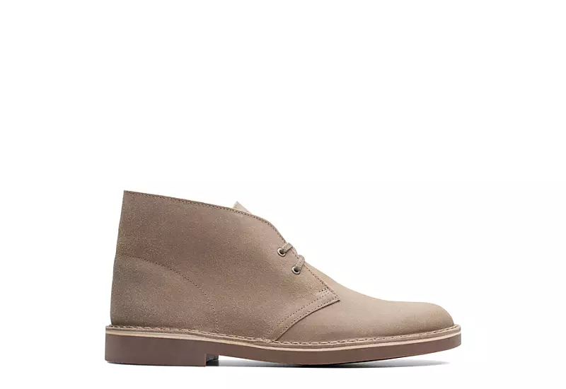 Clarks Mens Bushacre 2 Chukka Boot - Taupe 2 Clarks Mens Bushacre 2 Chukka Boot - Taupe - Image 2
