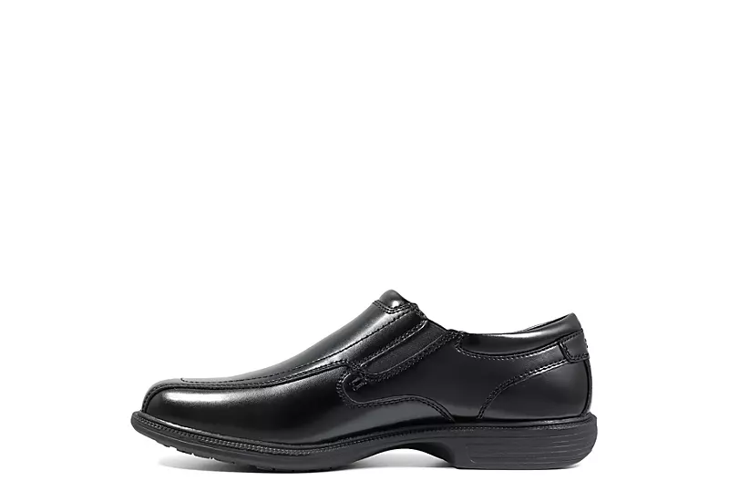Nunn Bush Mens Bleeker Street Bike Toe Slip On Oxford - Black 4 Nunn Bush Mens Bleeker Street Bike Toe Slip On Oxford - Black - Image 4