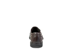 Nunn Bush Mens Bleeker Street Bike Toe Slip On Oxford - Brown -Best Shoes Specialty Store US 01 500488 04