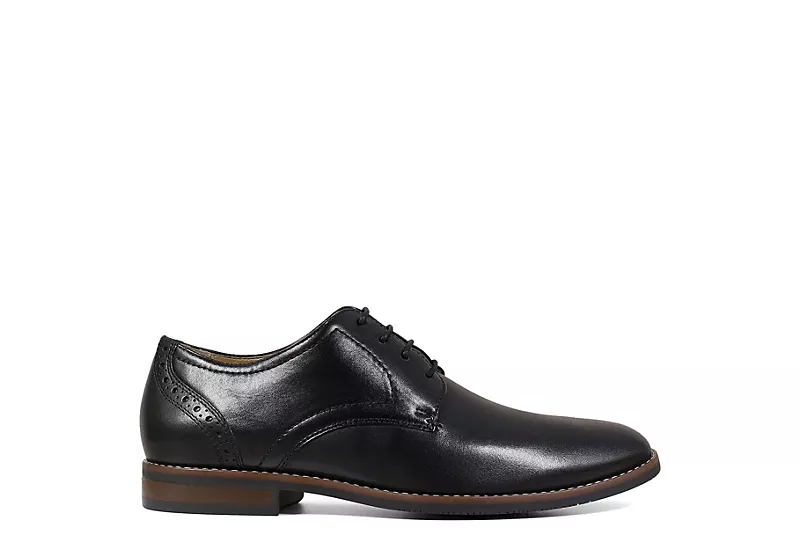 Nunn Bush Mens Fifth Ward Flex Plain Toe Oxford - Black 2 Nunn Bush Mens Fifth Ward Flex Plain Toe Oxford - Black - Image 2