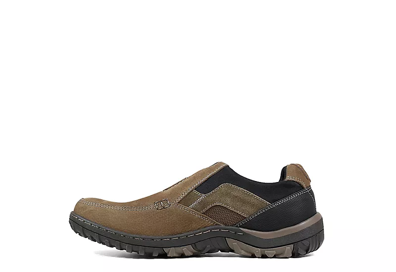 Nunn Bush Mens Quest Moc Toe Slip On Oxford - Tan 4 Nunn Bush Mens Quest Moc Toe Slip On Oxford - Tan - Image 4