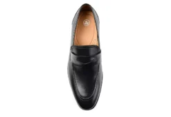 Thomas & Vine Mens Bishop Penny Loafer Oxford - Black -Best Shoes Specialty Store US 01 500742 05
