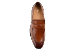 Thomas & Vine Mens Bishop Penny Loafer Oxford - Cognac -Best Shoes Specialty Store US 01 500743 05