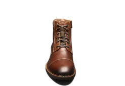 Florsheim Mens Lodge Cap Toe Lace-up Boot - Chestnut -Best Shoes Specialty Store US 01 500781 02