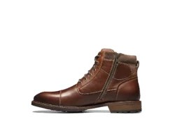 Florsheim Mens Lodge Cap Toe Lace-up Boot - Chestnut -Best Shoes Specialty Store US 01 500781 03