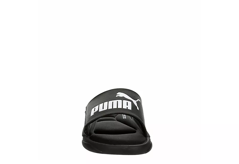 Puma Mens Royal Cat Memory Slide Sandal - Black 3 Puma Mens Royal Cat Memory Slide Sandal - Black - Image 3
