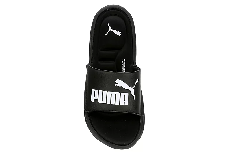 Puma Mens Royal Cat Memory Slide Sandal - Black 6 Puma Mens Royal Cat Memory Slide Sandal - Black - Image 6