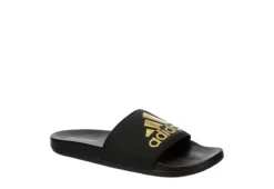 Adidas Mens Adilette Logo Slide Sandal - Black