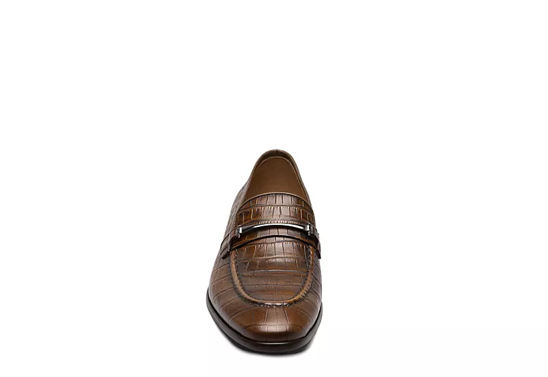 Stacy Adams Mens Ferdinand Moc Toe Slip On Oxford - Cognac 3 Stacy Adams Mens Ferdinand Moc Toe Slip On Oxford - Cognac - Image 3