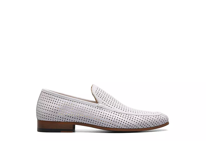 Stacy Adams Mens Winfeild Loafer Oxford - White 2 Stacy Adams Mens Winfeild Loafer Oxford - White - Image 2