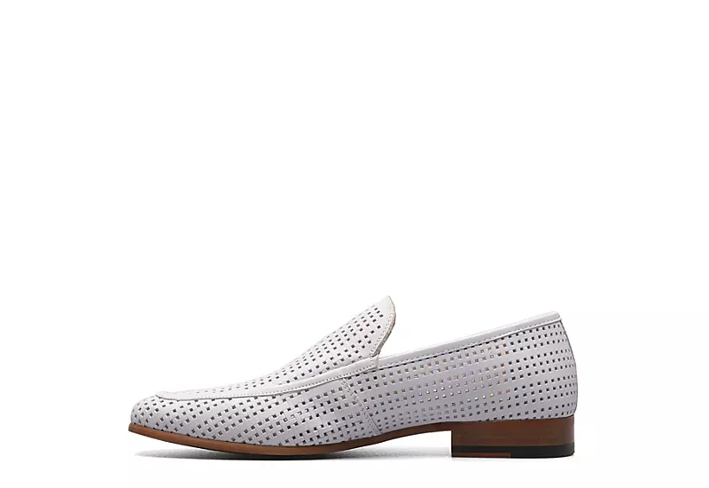 Stacy Adams Mens Winfeild Loafer Oxford - White 4 Stacy Adams Mens Winfeild Loafer Oxford - White - Image 4