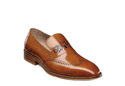 Stacy Adams Mens Pryce Wingtip Perf Slip On Oxford - Cognac