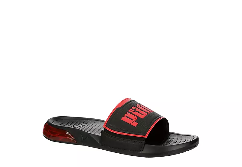 Puma Mens Viz Tech Slide Sandal - Black 1 Puma Mens Viz Tech Slide Sandal - Black