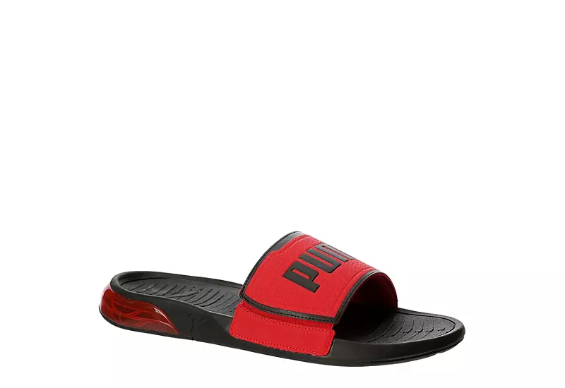 Puma Mens Viz-cat Slide Sandal - Red 1 Puma Mens Viz-cat Slide Sandal - Red