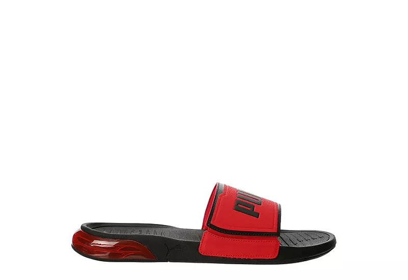 Puma Mens Viz-cat Slide Sandal - Red 2 Puma Mens Viz-cat Slide Sandal - Red - Image 2
