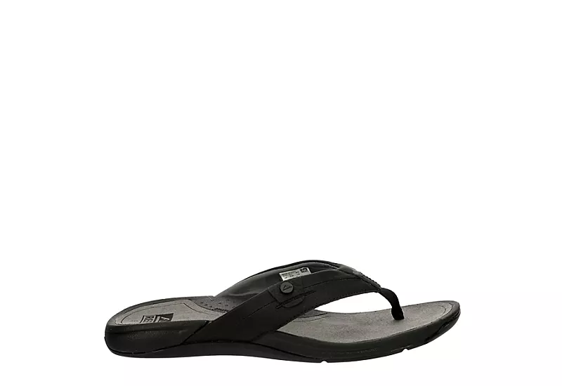 Reef Mens San Onofre Flip Flop Sandal - Black 2 Reef Mens San Onofre Flip Flop Sandal - Black - Image 2