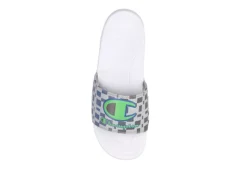 Champion Mens Mega Slide Graphic Slide Sandal - White 12 Champion Mens Mega Slide Graphic Slide Sandal - White -Best Shoes Specialty Store US 01 501605 05