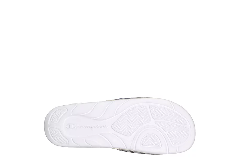 Champion Mens Mega Slide Graphic Slide Sandal - White 7 Champion Mens Mega Slide Graphic Slide Sandal - White - Image 7