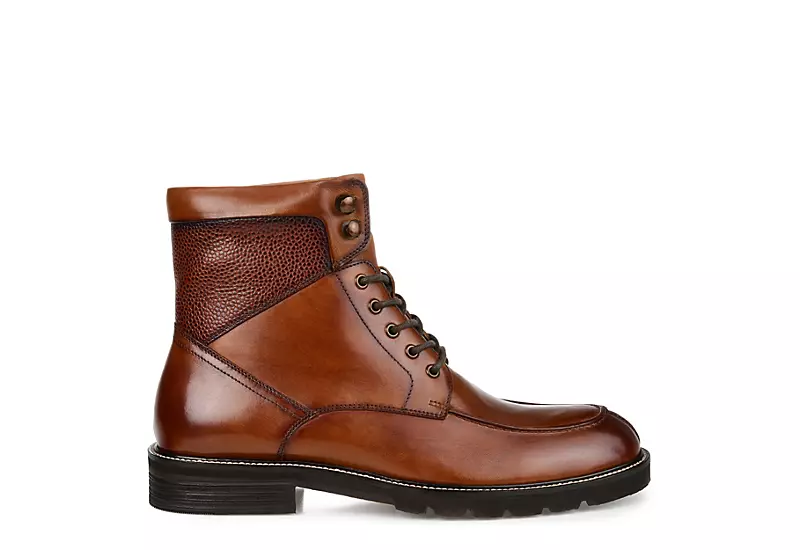 Thomas & Vine Mens Lowry Lace-up Boot - Brown 2 Thomas & Vine Mens Lowry Lace-up Boot - Brown - Image 2