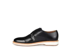 Thomas & Vine Mens Ransom Monk Strap Oxford - Black -Best Shoes Specialty Store US 01 501656 03
