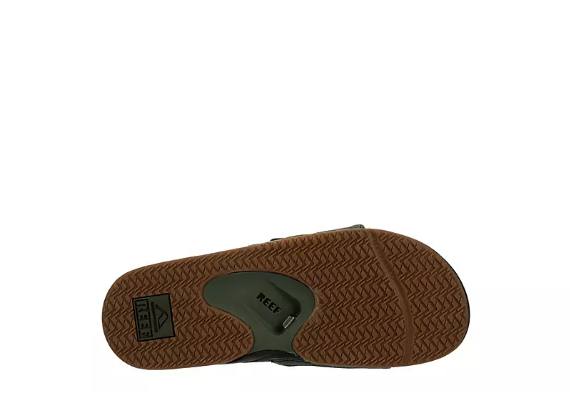 Reef Mens Fanning Slide Sandal - Olive 7 Reef Mens Fanning Slide Sandal - Olive - Image 7