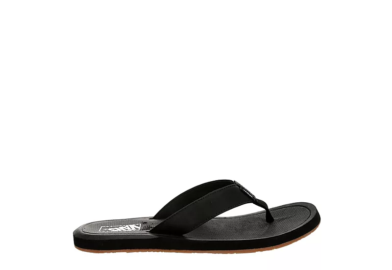 Vans Mens Morro 3 Point Flip Flop Sandal - Black 2 Vans Mens Morro 3 Point Flip Flop Sandal - Black - Image 2