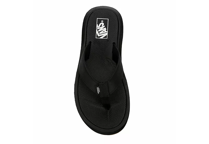 Vans Mens Morro 3 Point Flip Flop Sandal - Black 6 Vans Mens Morro 3 Point Flip Flop Sandal - Black - Image 6