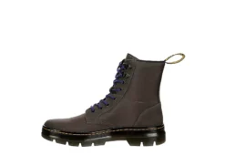 Dr. Martens Dr.martens Mens Combs Combat Boot - Dark Grey -Best Shoes Specialty Store US 01 501830 03