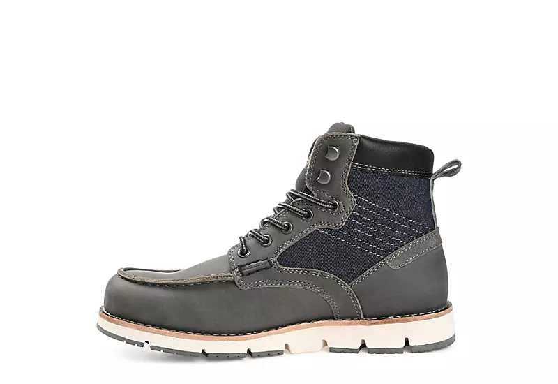 Territory Mens Macktwo Lace-up Boot - Grey 4 Territory Mens Macktwo Lace-up Boot - Grey - Image 4