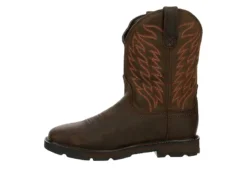 Ariat Mens Groundbreaker Waterproof Work Boot - Brown -Best Shoes Specialty Store US 01 502082 03