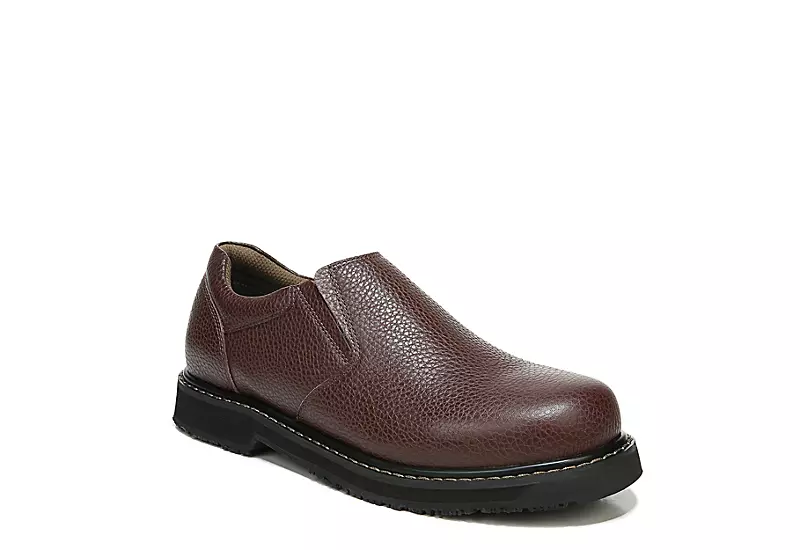 Dr. Scholl's Mens Winder Ii Slip Resistant Work Shoe - Brown 1 Dr. Scholl's Mens Winder Ii Slip Resistant Work Shoe - Brown