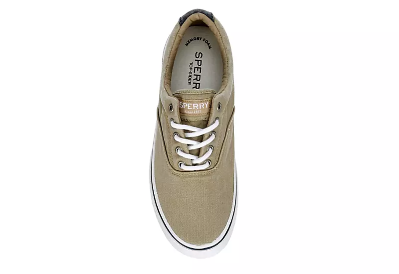 Sperry Mens Halyard Cvo Sneaker - Khaki 6 Sperry Mens Halyard Cvo Sneaker - Khaki - Image 6