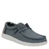 Heydude Mens Wally Slip On Sneaker - Light Blue