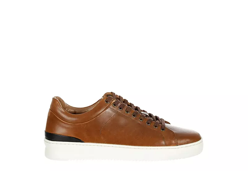 Franco Fortini Mens Devon Lace Up Sneaker - Cognac 2 Franco Fortini Mens Devon Lace Up Sneaker - Cognac - Image 2
