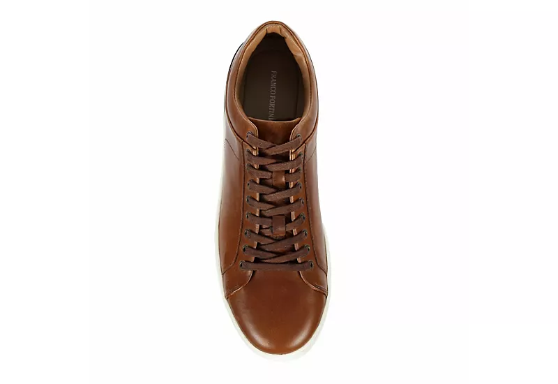 Franco Fortini Mens Devon Lace Up Sneaker - Cognac 6 Franco Fortini Mens Devon Lace Up Sneaker - Cognac - Image 6