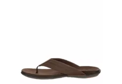 Franco Fortini Mens Newport Flip Flop Sandal - Dark Brown -Best Shoes Specialty Store US 01 502430 03