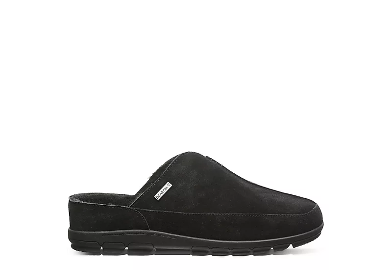 Bearpaw Mens Bruce Slipper - Black 2 Bearpaw Mens Bruce Slipper - Black - Image 2