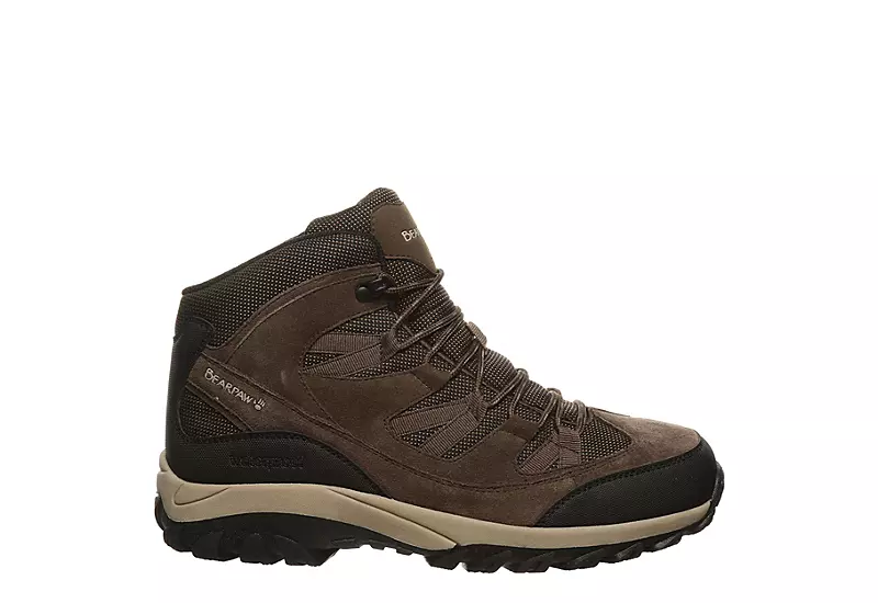 Bearpaw Mens Tallac Waterproof Mid Hiking Boot - Chocolate 2 Bearpaw Mens Tallac Waterproof Mid Hiking Boot - Chocolate - Image 2