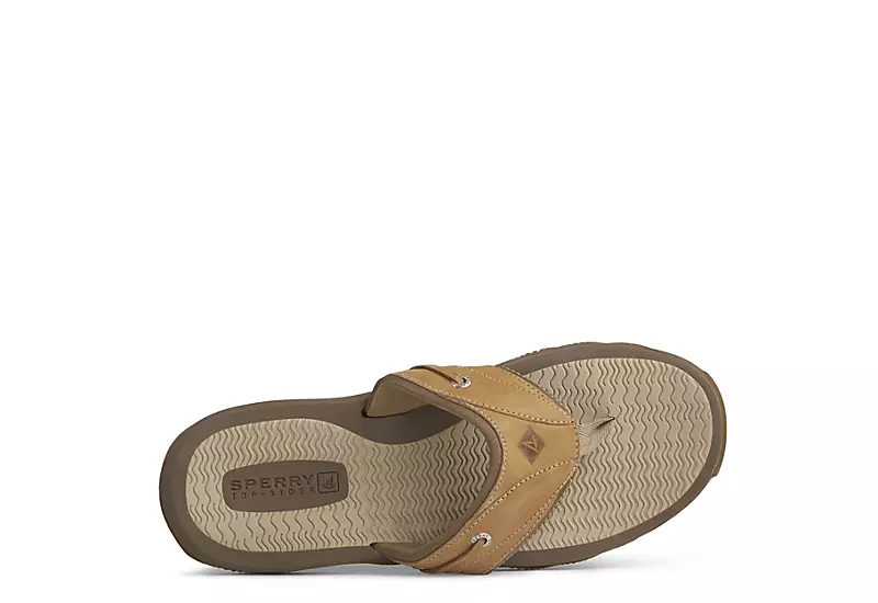 Sperry Mens Outer Banks Flip Flop Sandal - Tan 5 Sperry Mens Outer Banks Flip Flop Sandal - Tan - Image 5