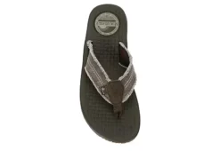 Margaritaville Mens Rag Time Flip Flop Sandal - Dark Brown -Best Shoes Specialty Store US 01 502724 05