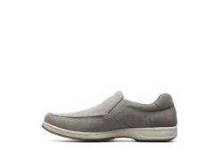 Florsheim Mens Lakeside Canvas Moc Toe Slip On Oxford - Grey -Best Shoes Specialty Store US 01 502785 03