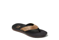 Reef Mens Santa Ana Flip Flop Sandal - Black