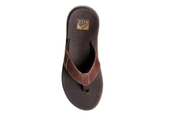 Reef Mens Santa Ana Flip Flop Sandal - Brown -Best Shoes Specialty Store US 01 502848 02