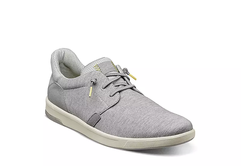 Florsheim Mens Crossover Canvas Plain Toe Slip On Sneaker - Grey 1 Florsheim Mens Crossover Canvas Plain Toe Slip On Sneaker - Grey