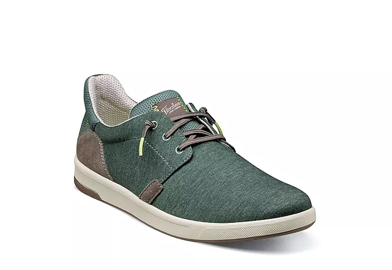 Florsheim Mens Crossover Canvas Plain Toe Slip On Sneaker - Green 1 Florsheim Mens Crossover Canvas Plain Toe Slip On Sneaker - Green