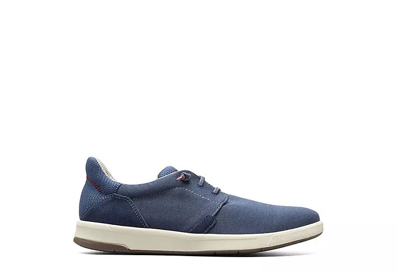 Florsheim Mens Crossover Canvas Plain Toe Slip On Sneaker - Navy 2 Florsheim Mens Crossover Canvas Plain Toe Slip On Sneaker - Navy - Image 2