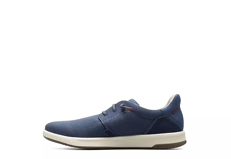 Florsheim Mens Crossover Canvas Plain Toe Slip On Sneaker - Navy 4 Florsheim Mens Crossover Canvas Plain Toe Slip On Sneaker - Navy - Image 4